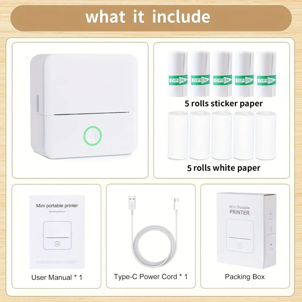 Mini HD Sticker Printer